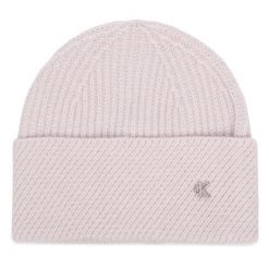 Czapka Calvin Klein. Fioletowe czapki zimowe Calvin Klein, bez wzorów. Za 169.99 zł.