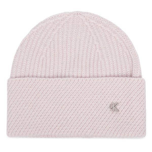 Czapka Calvin Klein. Fioletowe czapki zimowe Calvin Klein, bez wzorów. Za 169.99 zł.