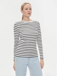 Tommy Hilfiger Bluzka Cody WW0WW40829 Écru Slim Fit. Bluzki Tommy Hilfiger, s, bez wzorów, z bawełny, bez kołnierzyka, bez ramiączek. Za 289.99 zł.