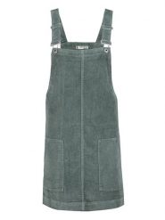 Eight2Nine Sukienka-ogrodniczka w kolorze zielonym rozmiar: M. Zielone sukienki Eight2Nine, na co dzień, m, bez wzorów, ze sztruksu, bez kołnierzyka, bez ramiączek, mini, proste. Za 113.63 zł.