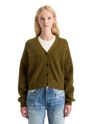 Scotch & Soda Kardigan w kolorze khaki rozmiar: M. Brązowe swetry Scotch & Soda, m, bez wzorów, z wełny, bez ramiączek. Za 198.56 zł.