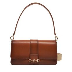 Torebka Tommy Hilfiger. Brązowe torebki klasyczne Tommy Hilfiger, bez wzorów, klasyczne, bez dodatków. Za 659.99 zł.