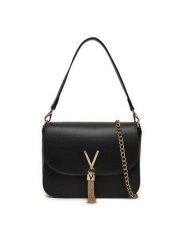 Valentino Torebka Divina VBS1R404G Czarny. Czarne torebki klasyczne Valentino, bez wzorów, ze skóry, bez dodatków. Za 299.99 zł.