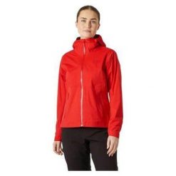 Damska kurtka wodoodporna Helly Hansen Momentum 3L Stretch. Czerwone kurtki Helly Hansen, l, bez wzorów, bez kaptura. Za 802.99 zł.