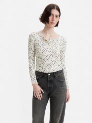 Levi's® Bluzka Dry Goods A5910-0002 Écru Regular Fit. Bluzki s, bez wzorów, z bawełny, bez kołnierzyka, bez ramiączek. Za 129.99 zł.