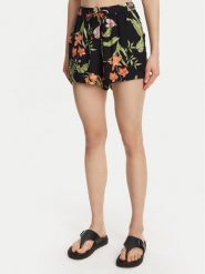 Roxy Szorty materiałowe ERJNS03585 Czarny Regular Fit. Czarne szorty Roxy, bez wzorów, z materiału. Za 129.99 zł.