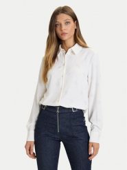 Guess Koszula W5BH80 W2982 Biały Regular Fit. Białe koszule Guess, xs, z aplikacjami, z syntetyku, bez kołnierzyka, bez ramiączek. Za 309.99 zł.