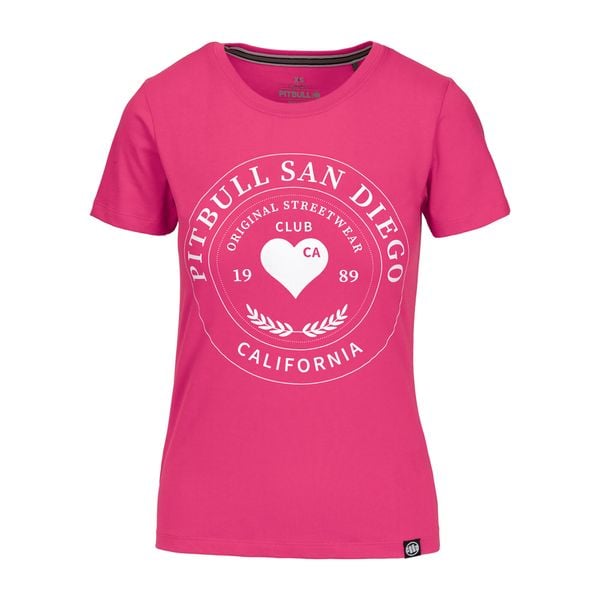 Koszulka damskie Pitbull Heartie. Czerwone t-shirty sportowe PITBULL, m, bez wzorów, bez ramiączek. Za 59.99 zł.