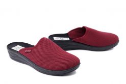 METEOR 709 Marianna bordowy, kapcie damskie. Czerwone kapcie Meteor, bez wzorów. Za 50.99 zł.