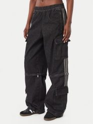 Adidas Jeansy KQ6480 Czarny Oversize. Czarne jeansy adidas, xs, bez wzorów, z bawełny. Za 599.99 zł.