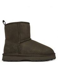 EMU Australia Śniegowce Sharky Mini W12434 Khaki. Brązowe śniegowce Emu Australia, bez wzorów, ze skóry, bez zapięcia. Za 699.99 zł.