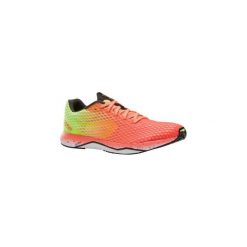 Buty Do Biegania Damskie Kiprun Ultralight Koralowo-Żółte. Czerwone buty do biegania KALENJI, bez wzorów, z gumy, bez zapięcia, do biegania. Za 249.99 zł.