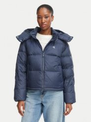Calvin Klein Jeans Kurtka puchowa Essential LV047H500G Granatowy Relaxed Fit. Niebieskie kurtki Calvin Klein Jeans, s, bez wzorów, z jeansu, bez kaptura. Za 949.99 zł.