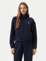 Guess Bluza V4BQ14 K7UW2 Granatowy Regular Fit. Niebieskie bluzy Guess, s, z aplikacjami, z wiskozy, bez kaptura. Za 199.99 zł.