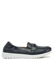 Caprice Półbuty 9-24702-44 Granatowy. Niebieskie półbuty wsuwane Caprice, bez wzorów, ze skóry, bez obcasa, na płaskiej podeszwie. Za 247.99 zł.