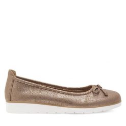 Baleriny Clara Barson. Brązowe baleriny Clara Barson, bez wzorów, bez obcasa, bez zapięcia. Za 79.99 zł.