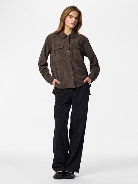 Pieces Koszula w kolorze khaki rozmiar: XL. Brązowe koszule Pieces, xl, bez wzorów, bez kołnierzyka, bez ramiączek. Za 134.95 zł.