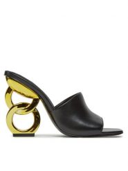 Kat Maconie Klapki Ebba Czarny. Czarne klapki Kat Maconie, bez wzorów, ze skóry, bez obcasa, bez zapięcia. Za 1,519.00 zł.