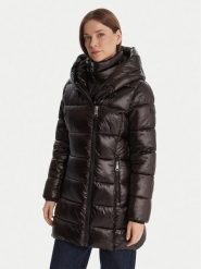 DKNY Kurtka zimowa DLEMPU99 Czarny Regular Fit. Czarne kurtki DKNY, na zimę, xl, bez wzorów, z puchu, bez kaptura. Za 879.99 zł.