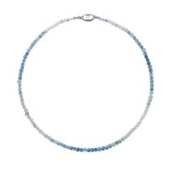 GRACE Naszyjnik z akwamarynów delikatny gradient. Białe naszyjniki Enaya, z denimu, z akwamarynem, srebrne. Za 327.00 zł.