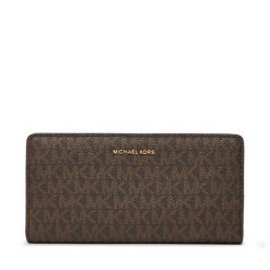 Portfel MICHAEL Michael Kors. Brązowe portfele MICHAEL Michael Kors, bez wzorów. Za 599.99 zł.