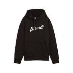 Bluza damska z kapturem Puma ESS+ Script. Białe bluzy z kapturem Puma, l, bez wzorów, z bawełny, z kapturem, na fitness i siłownię. Za 254.15 zł.