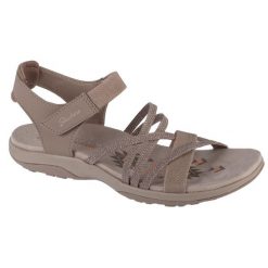 Sandały damskie, Reggae Slim - Meadow Grazer. Szare sandały Skechers, bez wzorów, bez obcasa, bez zapięcia. Za 229.99 zł.