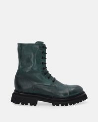 ZIELONE WORKERY ZE SKÓRY NATURALNEJ 35773-1 DIV VERD. Zielone botki Venezia, bez wzorów, ze skóry, bez obcasa, bez zapięcia. Za 679.00 zł.