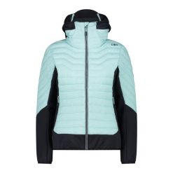 Kurtka damska turystyczna CMP 34Z2486. Czarne kurtki narciarskie CMP, na zimę, s, bez wzorów, bez kaptura, narciarskie. W wyprzedaży za 567.00 zł.