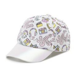 Czapka z daszkiem Broel. Fioletowe czapki z daszkiem Broel, bez wzorów. Za 39.99 zł.