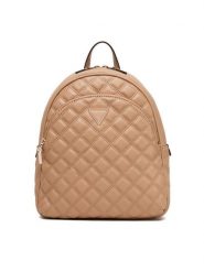 Guess Plecak Giully II HWQG96 73320 Beżowy. Brązowe plecaki Guess, z aplikacjami, ze skóry, bez dodatków. Za 439.99 zł.