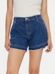 Please Szorty jeansowe D0KHEH0NPF Granatowy Relaxed Fit. Niebieskie szorty Please, bez wzorów, z bawełny. Za 189.99 zł.