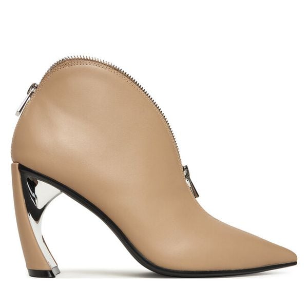 Botki United Nude. Brązowe botki United Nude, bez wzorów, bez obcasa, na słupku, bez zapięcia. Za 1,489.00 zł.