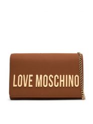 LOVE MOSCHINO Torebka JC4103PP1OKD0200 Brązowy. Brązowe kopertówki Love Moschino, bez wzorów, ze skóry, wizytowe, bez dodatków. Za 699.99 zł.