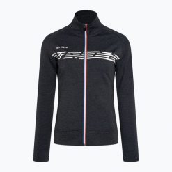 Bluza tenisowa damska Tecnifibre 21LAHO Knit. Czarne bluzy bez kaptura TECNIFIBRE, bez wzorów, bez kaptura, tenisowe. Za 169.99 zł.