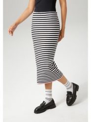 Aniston Spódnica w kolorze czarno-białym rozmiar: 38. Białe spódnice Aniston, bez wzorów, midi. Za 48.39 zł.