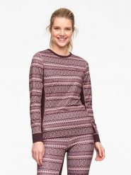 KARI TRAA Koszulka funkcyjna "Lune" w kolorze fioletowo-beżowym rozmiar: S. Różowe t-shirty sportowe Kari Traa, s, bez wzorów, z materiału, bez ramiączek, outdoorowe. Za 105.88 zł.
