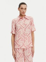 Silvian Heach Koszula GPP25414CA Różowy Regular Fit. Czerwone koszule Silvian Heach, bez wzorów, z bawełny, bez kołnierzyka, bez ramiączek. Za 179.99 zł.