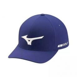 Czapka z daszkiem golf Mizuno Tour Delta Niebieski. Niebieskie swetry Mizuno, bez wzorów, z tkaniny, sportowe, bez ramiączek. Za 322.95 zł.