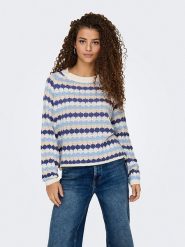 JDY Sweter ze wzorem rozmiar: XL. Swetry JDY, xl, bez wzorów, ze splotem, bez ramiączek. Za 88.23 zł.
