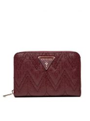 Guess Mały Portfel Damski SWGG95 02140 Bordowy. Czerwone portfele Guess, z aplikacjami, ze skóry. Za 159.99 zł.