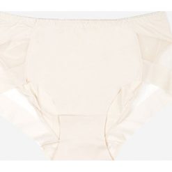 Jasnobeżowe Majtki Figi z Siateczką Marega. Brązowe figi Born2be, bez wzorów. W wyprzedaży za 17.99 zł.