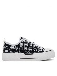 KARL LAGERFELD Trampki KL60612T Czarny. Czarne trampki KARL LAGERFELD, bez wzorów, z materiału, bez zapięcia. Za 449.99 zł.