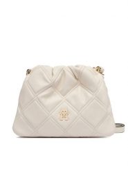 Tommy Hilfiger Torebka Th Feminine Mini Crossover AW0AW18718 Kremowy. Białe torebki klasyczne Tommy Hilfiger, bez wzorów, ze skóry, bez dodatków. Za 489.99 zł.