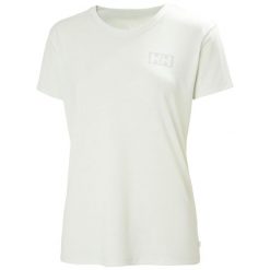 T-shirt damski Helly Hansen Skog graphic. Zielone t-shirty Helly Hansen, bez wzorów, sportowe, bez kołnierzyka, bez ramiączek. Za 239.00 zł.