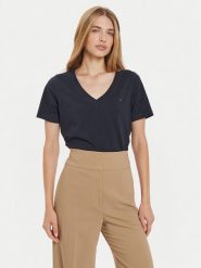 Tommy Hilfiger T-Shirt WW0WW44177 Granatowy Regular Fit. Niebieskie t-shirty Tommy Hilfiger, s, bez wzorów, z bawełny, bez kołnierzyka, bez ramiączek. Za 129.99 zł.