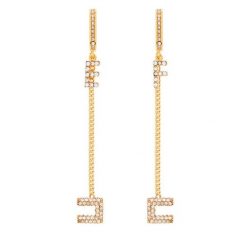 Kolczyki Elisabetta Franchi. Żółte kolczyki Elisabetta Franchi, złote. Za 1,199.00 zł.