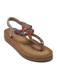 Sixth Sens Sandały w kolorze kremowym ze wzorem rozmiar: 38. Brązowe sandały Sixth Sens, bez wzorów, klasyczne, z otwartym noskiem, bez obcasa, bez zapięcia. Za 91.95 zł.