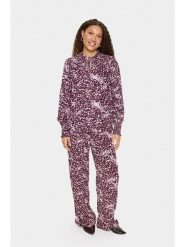 SAINT TROPEZ Bluzka w kolorze bordowo-jasnoróżowym rozmiar: XS. Czerwone bluzki Saint Tropez, s, bez wzorów, z wiskozy, klasyczne, bez kołnierzyka, bez ramiączek. Za 126.99 zł.