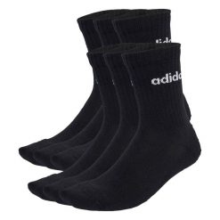 Skarpety Linear Crew Socks Cushioned 6 Pair Pack. Białe skarpetki adidas, bez wzorów. Za 79.95 zł.